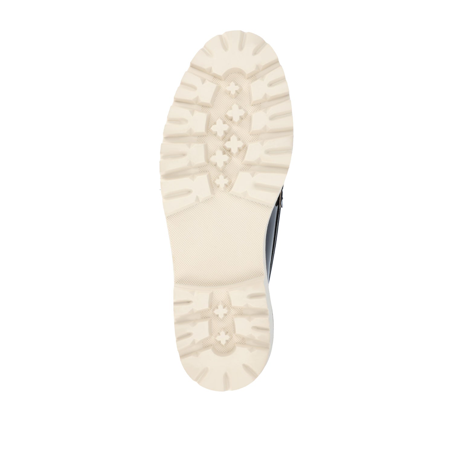 Journee KENLY LOAFER FLATS IN VEGAN LEATHER - Black Patent