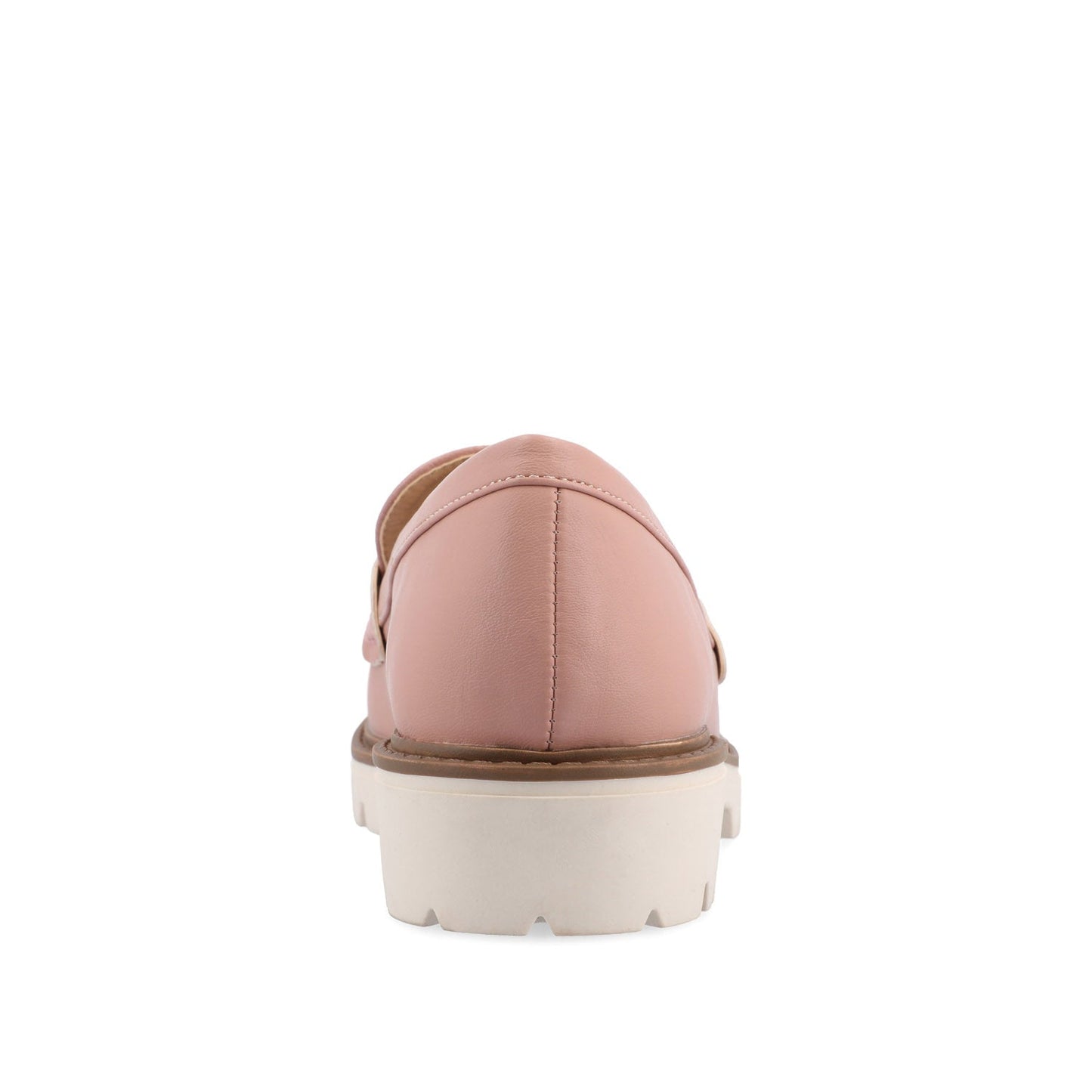 Journee KENLY LOAFER FLATS IN VEGAN LEATHER - Blush PU