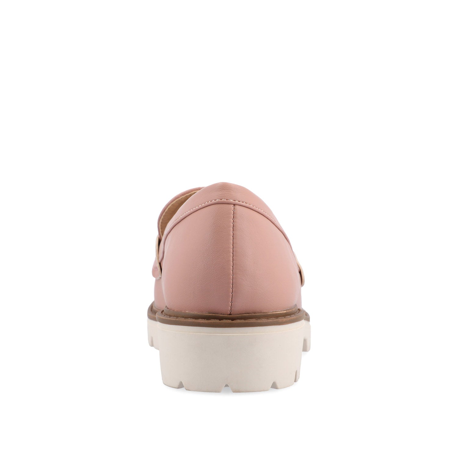 Journee KENLY LOAFER FLATS IN VEGAN LEATHER - Blush PU