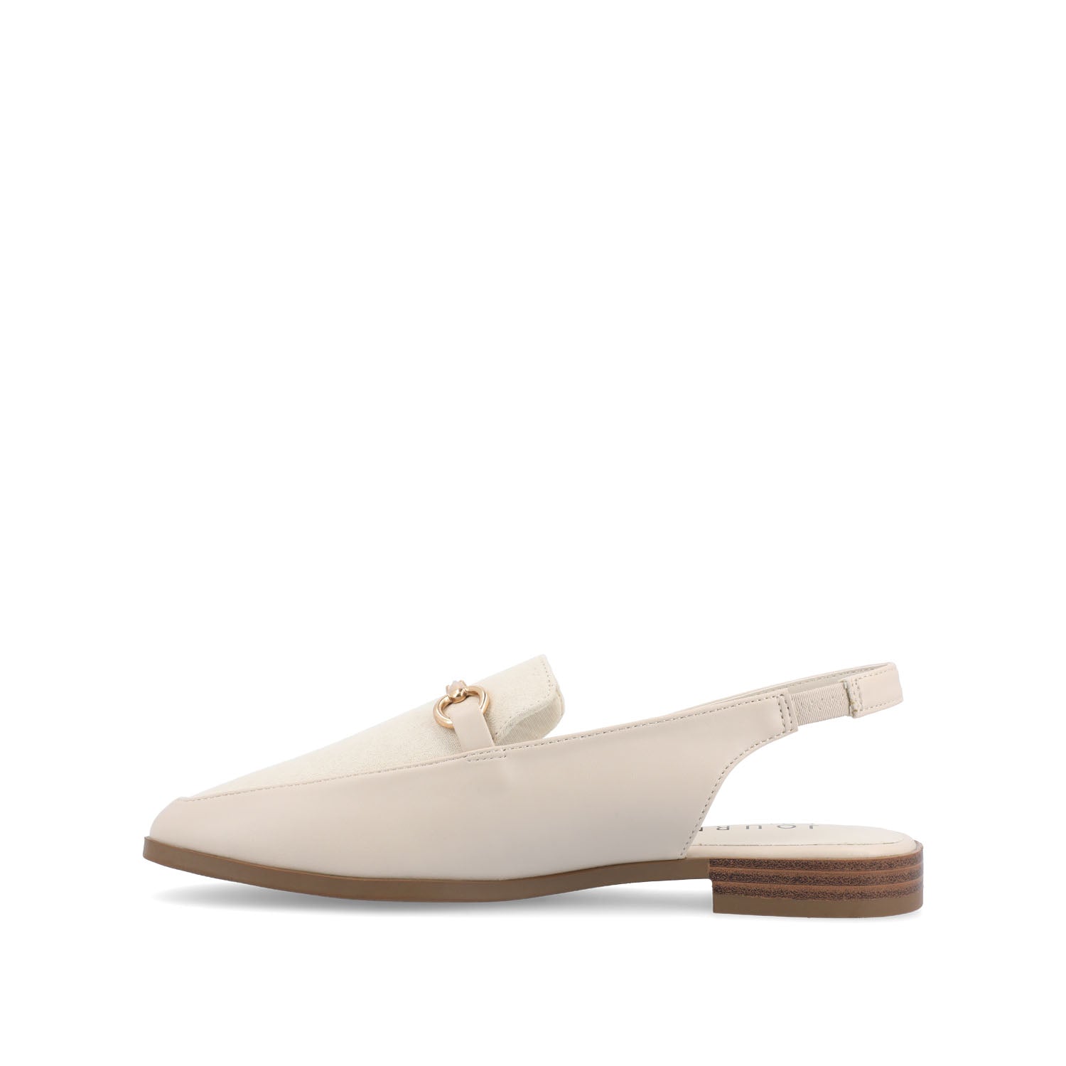Journee LAINEY LOAFER FLATS IN VEGAN LEATHER - Off White