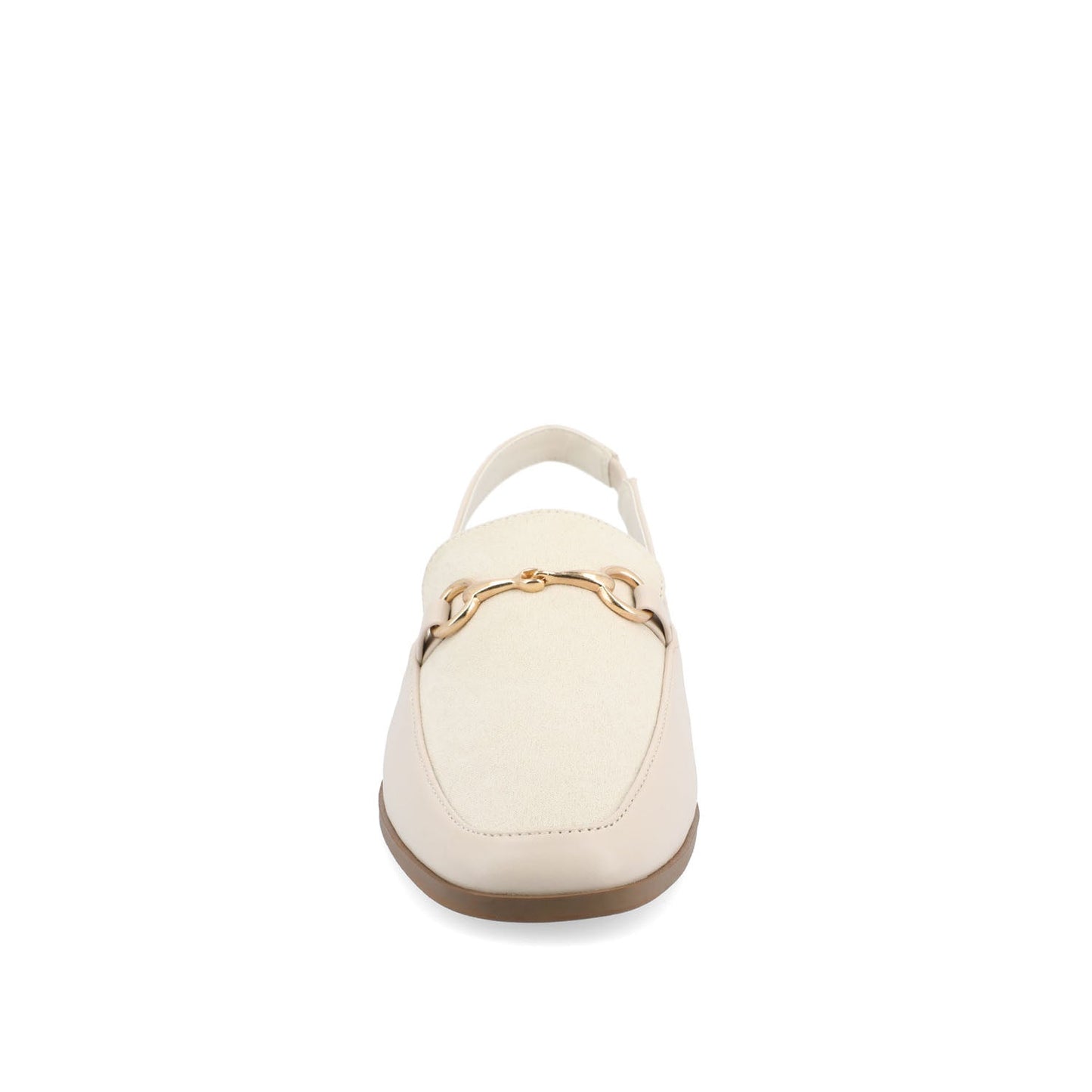 Journee LAINEY LOAFER FLATS IN VEGAN LEATHER - Off White