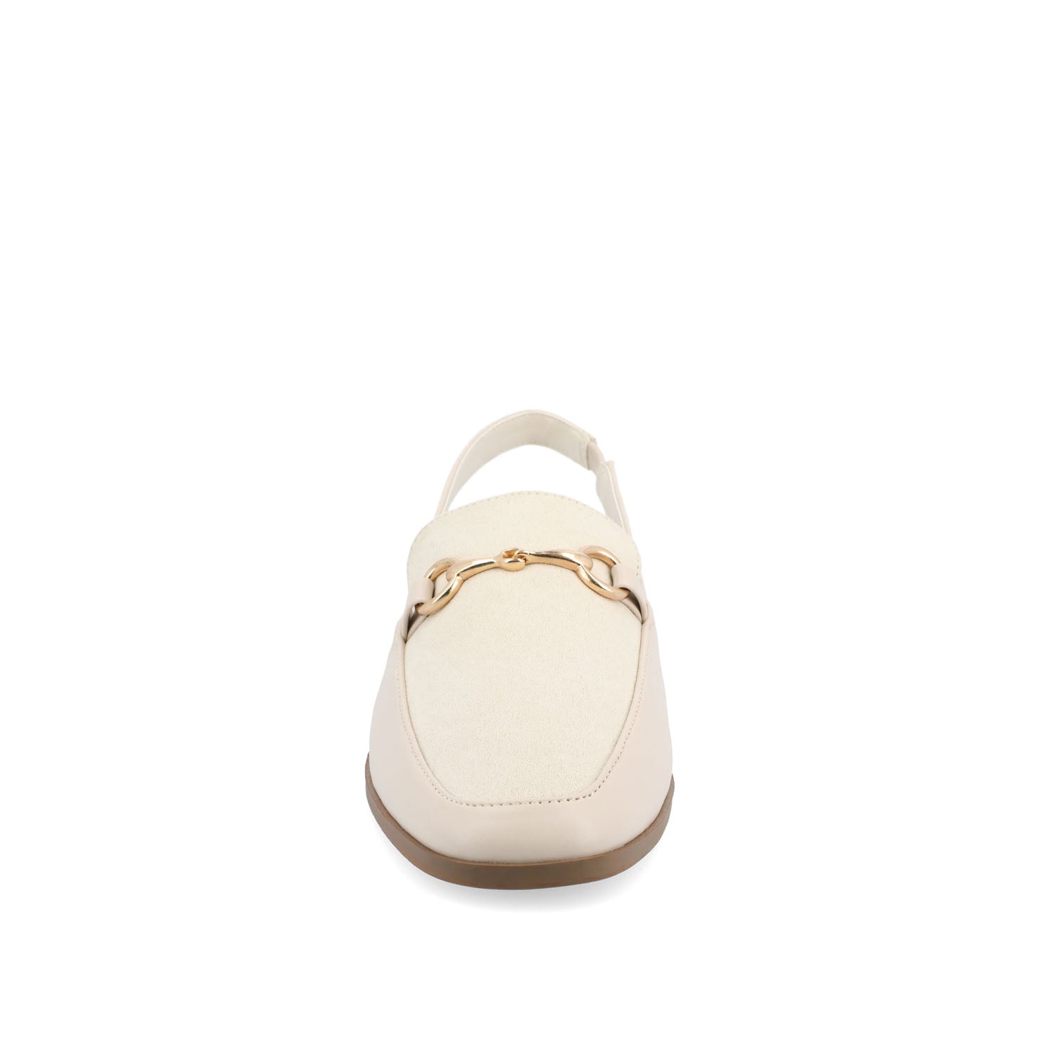 Journee LAINEY LOAFER FLATS IN VEGAN LEATHER - Off White