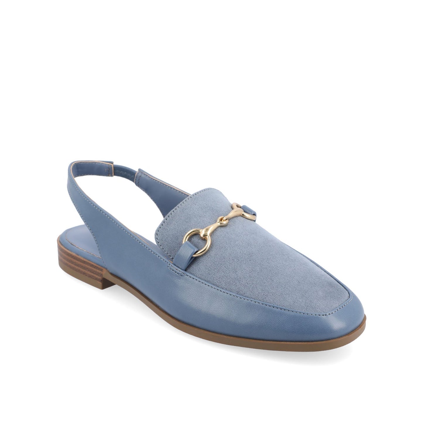 Journee LAINEY LOAFER FLATS IN VEGAN LEATHER - Blue