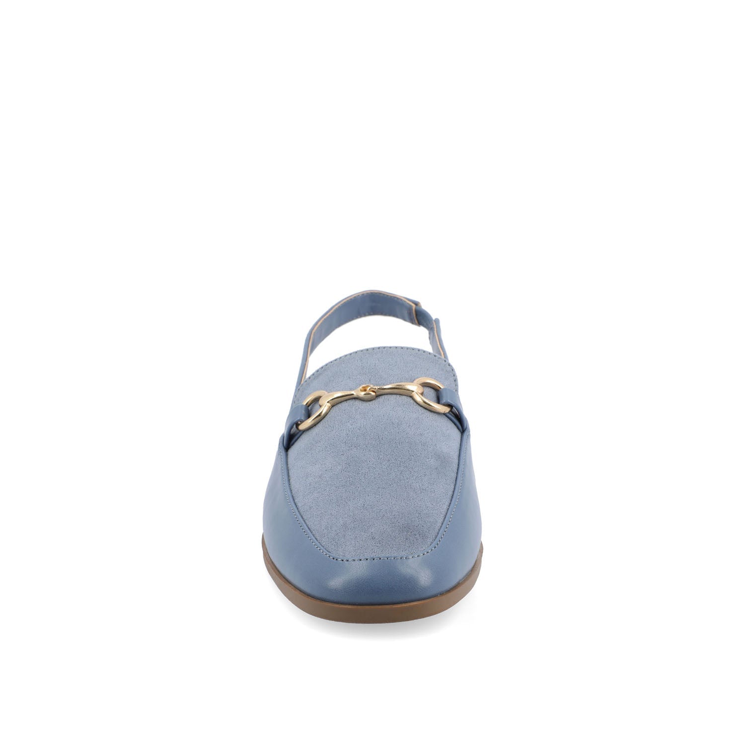 Journee LAINEY LOAFER FLATS IN VEGAN LEATHER - Blue