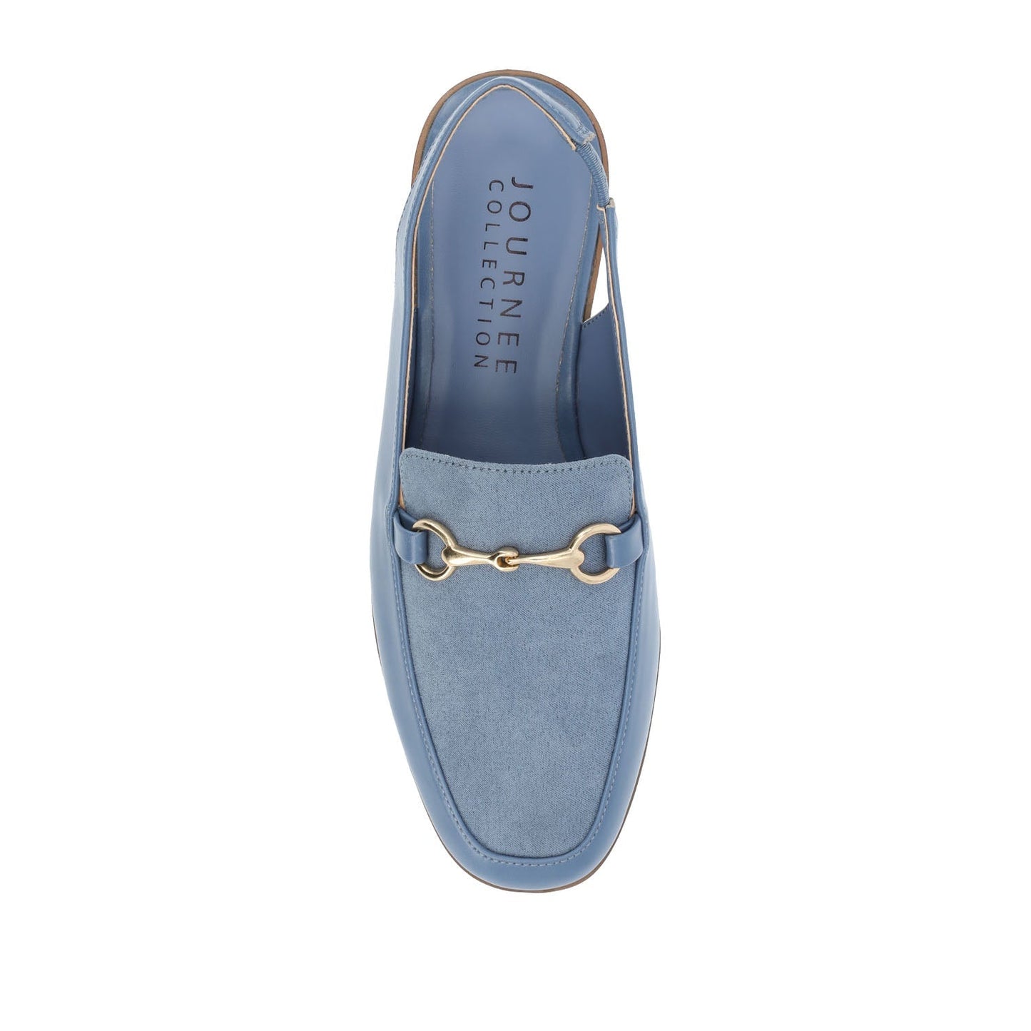 Journee LAINEY LOAFER FLATS IN VEGAN LEATHER - Blue