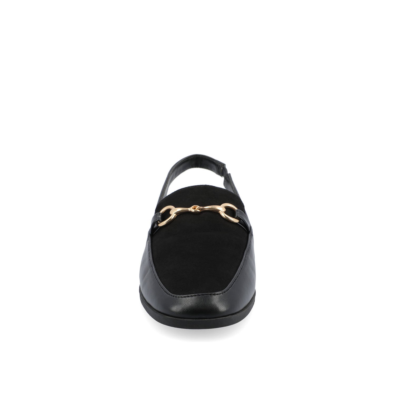 Journee LAINEY LOAFER FLATS IN VEGAN LEATHER - Black