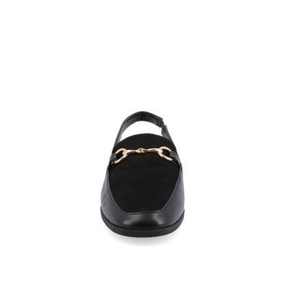 Journee LAINEY LOAFER FLATS IN VEGAN LEATHER - Black