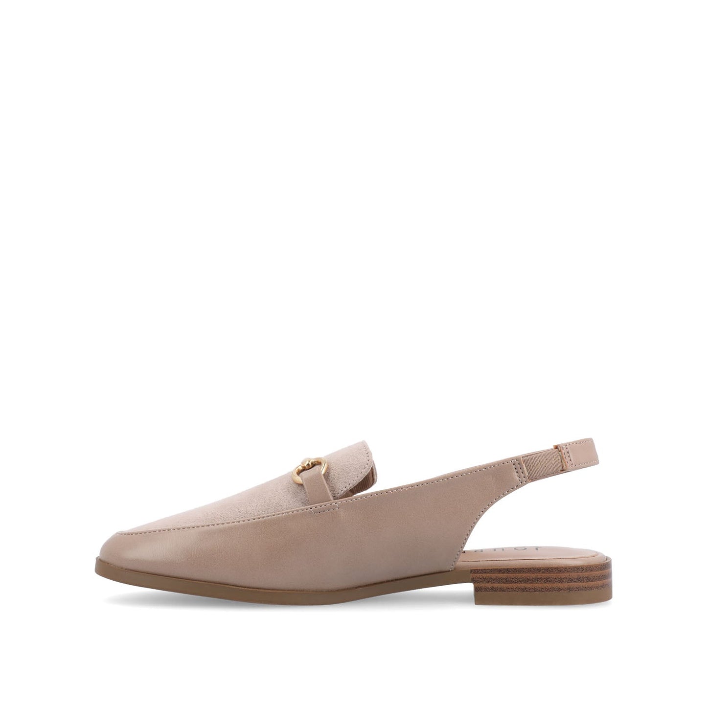 Journee LAINEY LOAFER FLATS IN VEGAN LEATHER - Taupe