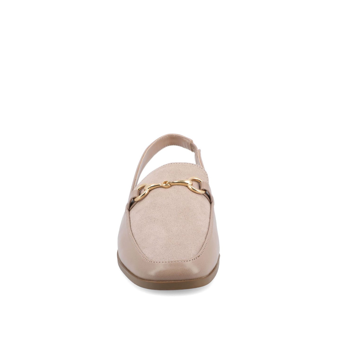 Journee LAINEY LOAFER FLATS IN VEGAN LEATHER - Taupe