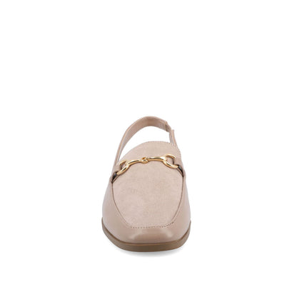 Journee LAINEY LOAFER FLATS IN VEGAN LEATHER - Taupe