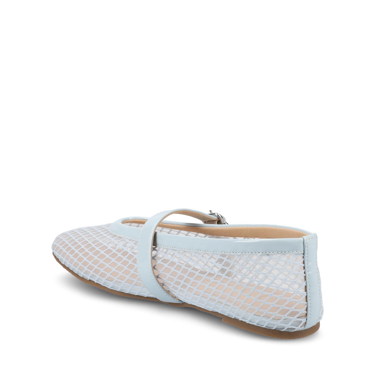 Journee CASHA MARY JANE FLATS IN MESH - Light Blue Mesh