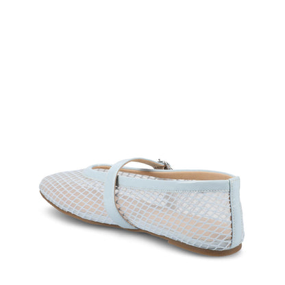 Journee CASHA MARY JANE FLATS IN MESH - Light Blue Mesh