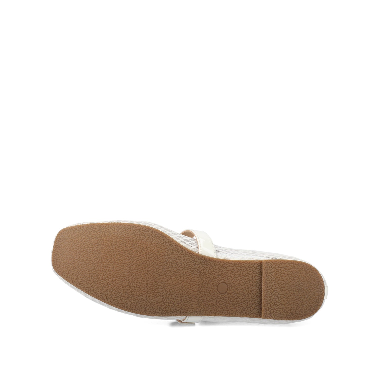 Journee CASHA MARY JANE FLATS IN MESH - White Mesh