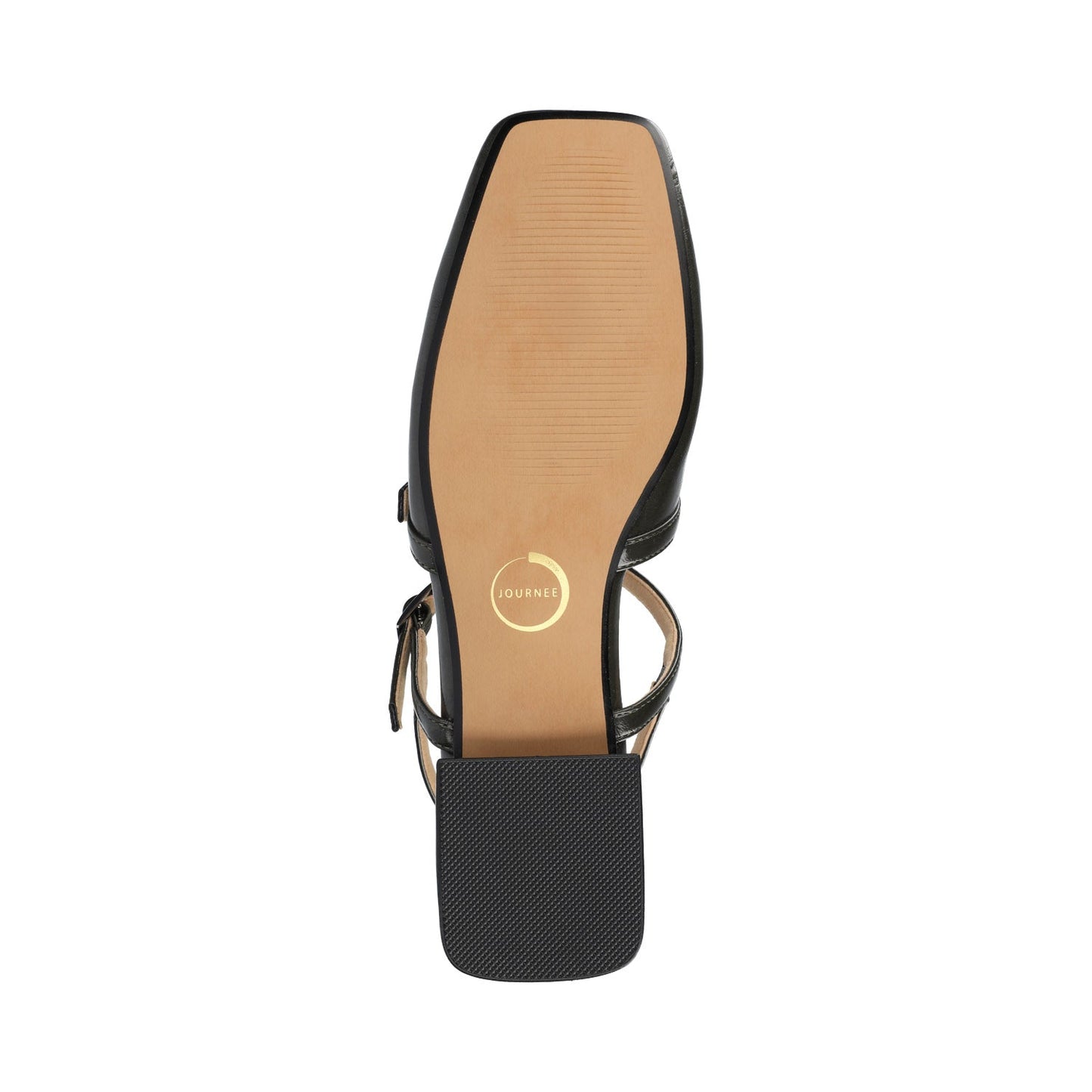 Journee GRETCHENN HEELED FLATS IN VEGAN LEATHER - Olive