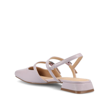 Journee GRETCHENN HEELED FLATS IN VEGAN LEATHER - Lilac PU