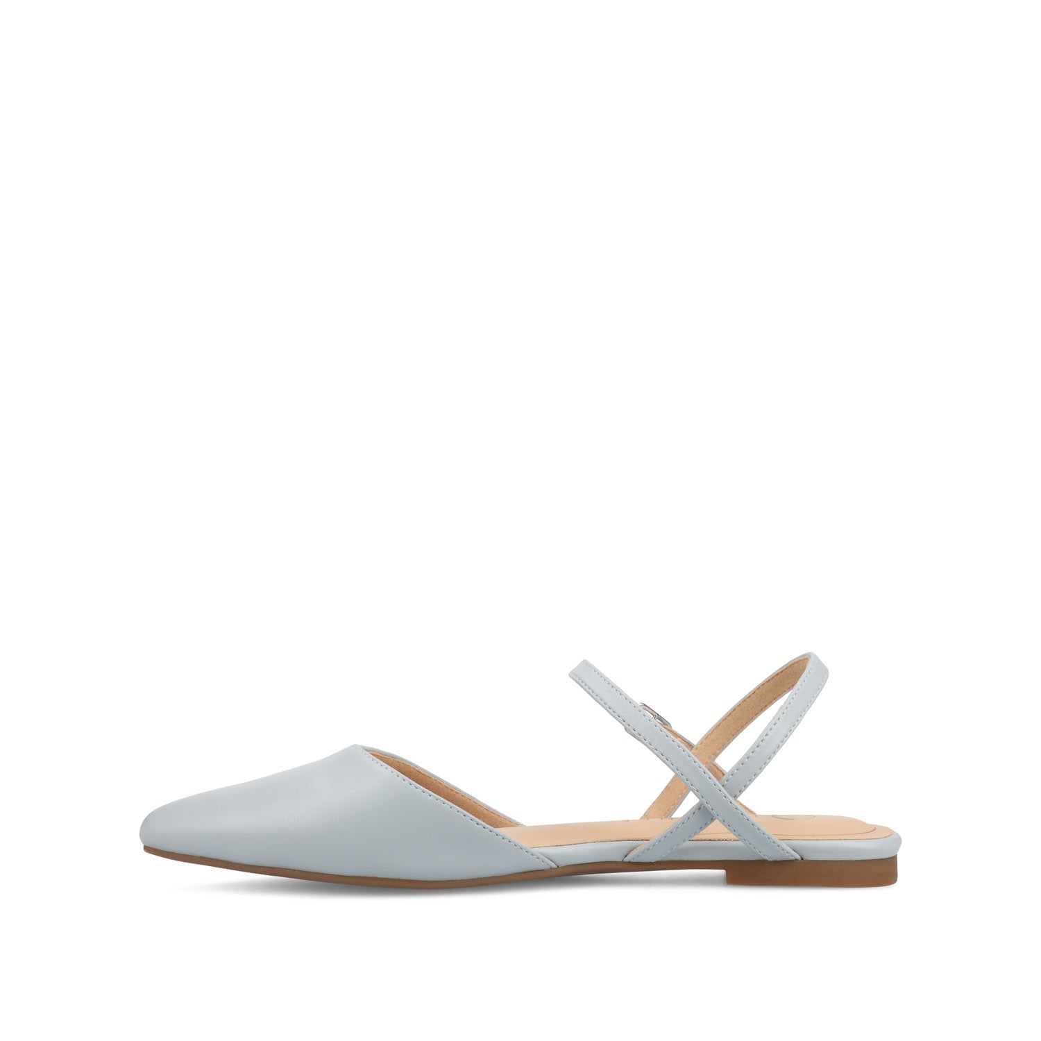 Journee MARTINE SLINGBACK FLATS IN VEGAN LEATHER - Blue PU