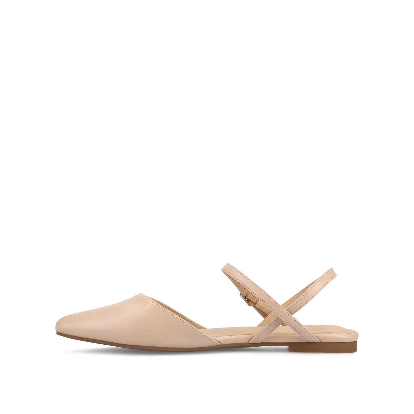 Journee MARTINE SLINGBACK FLATS IN VEGAN LEATHER - Blush PU