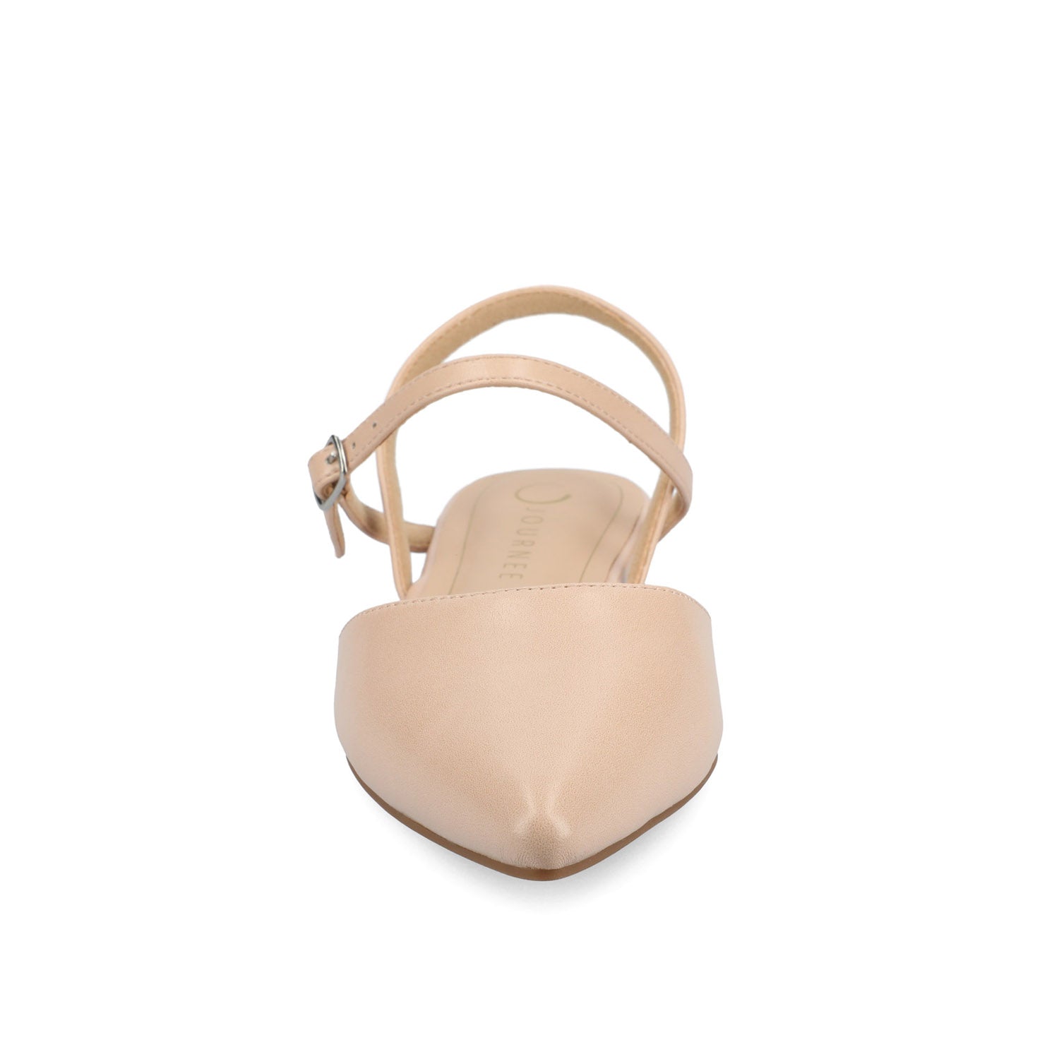 Journee MARTINE SLINGBACK FLATS IN VEGAN LEATHER - Blush PU