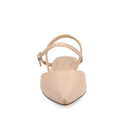 Journee MARTINE SLINGBACK FLATS IN VEGAN LEATHER - Blush PU
