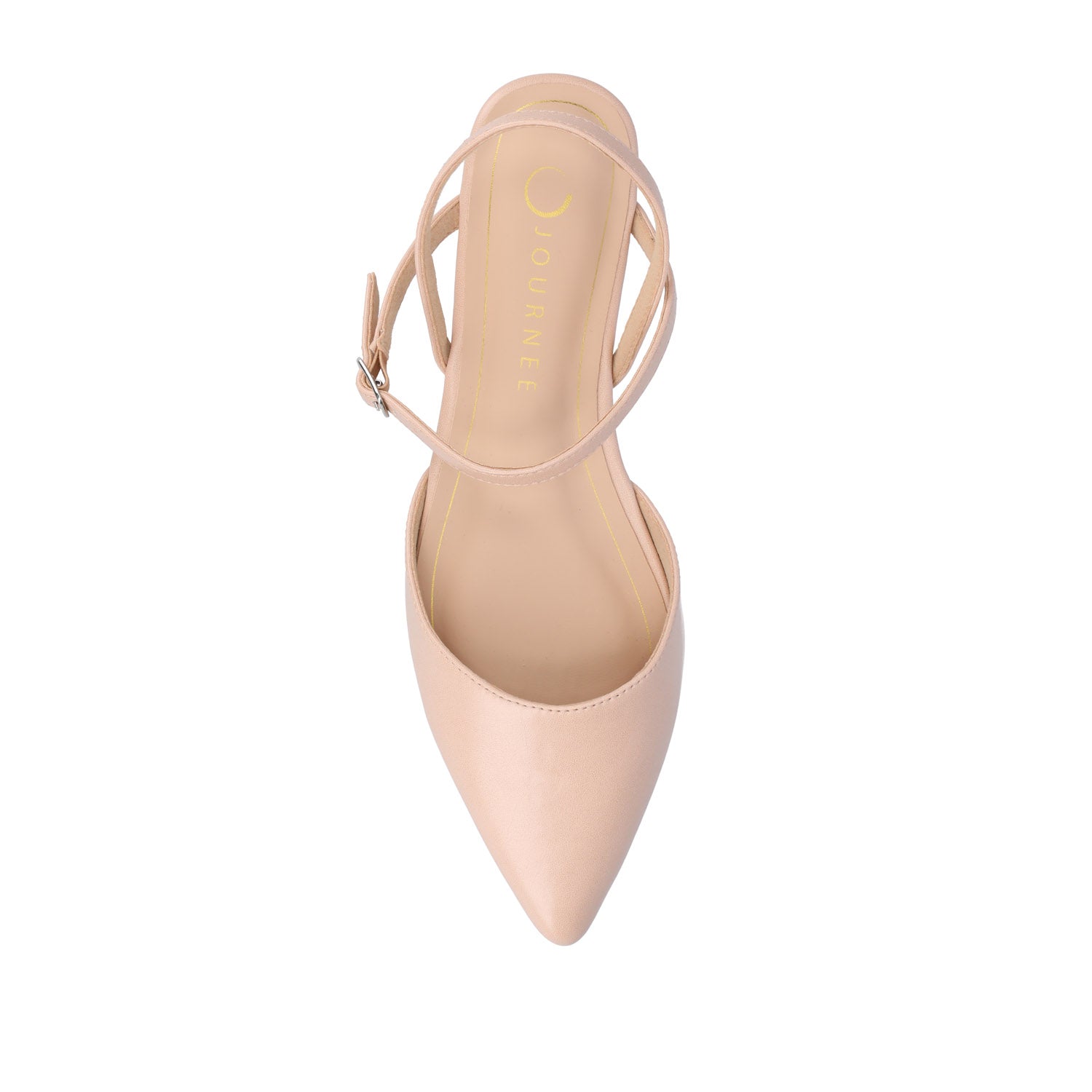 Journee MARTINE SLINGBACK FLATS IN VEGAN LEATHER - Blush PU