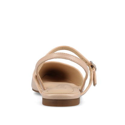 Journee MARTINE SLINGBACK FLATS IN VEGAN LEATHER - Blush PU
