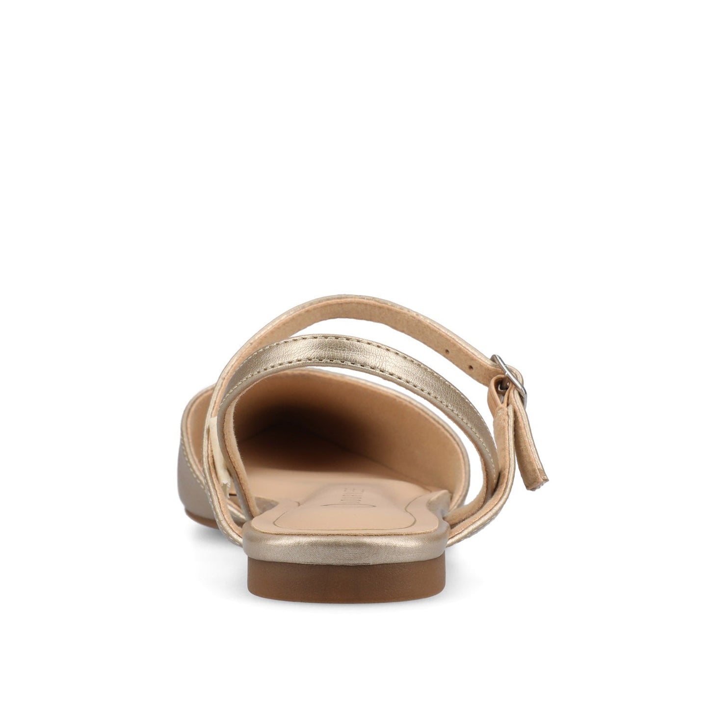Journee MARTINE SLINGBACK FLATS IN VEGAN LEATHER - Champagne PU