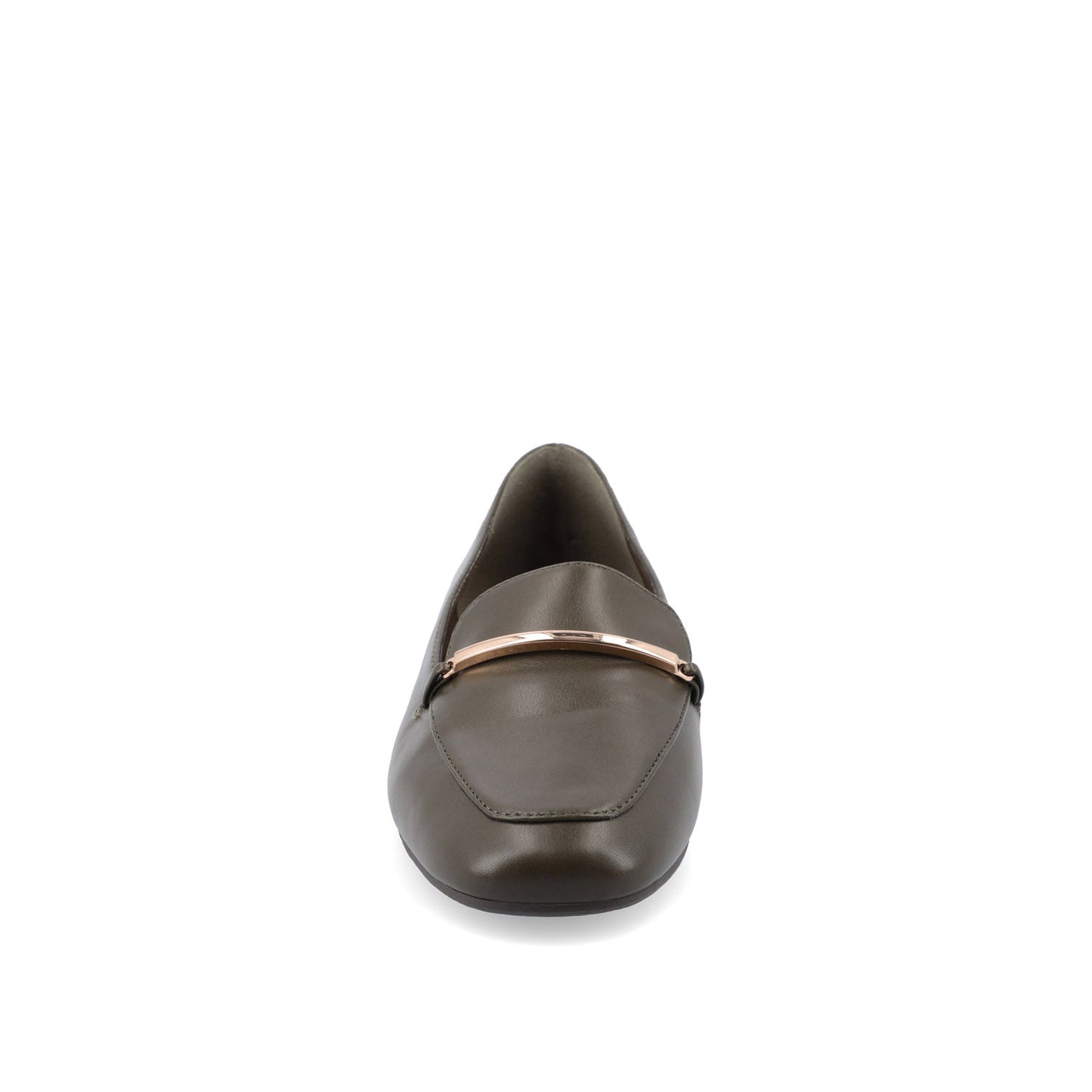 Journee WRENN LOAFER FLATS IN VEGAN LEATHER - Olive PU