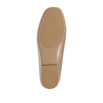 Journee WRENN LOAFER FLATS IN VEGAN LEATHER - Champagne PU