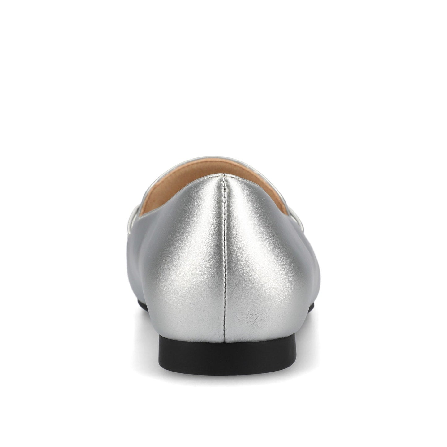Journee WRENN LOAFER FLATS IN VEGAN LEATHER - Silver PU