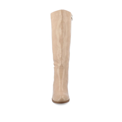 Journee ROMILLY KNEE HIGH BOOTS IN VEGAN LEATHER - Tan