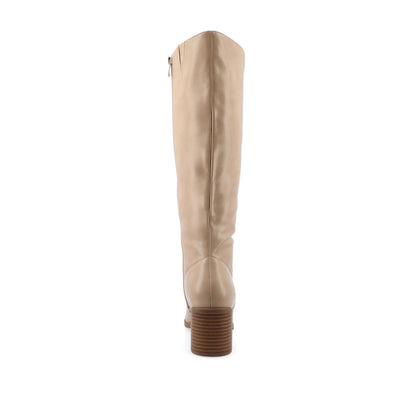 Journee ROMILLY KNEE HIGH BOOTS IN VEGAN LEATHER - Tan