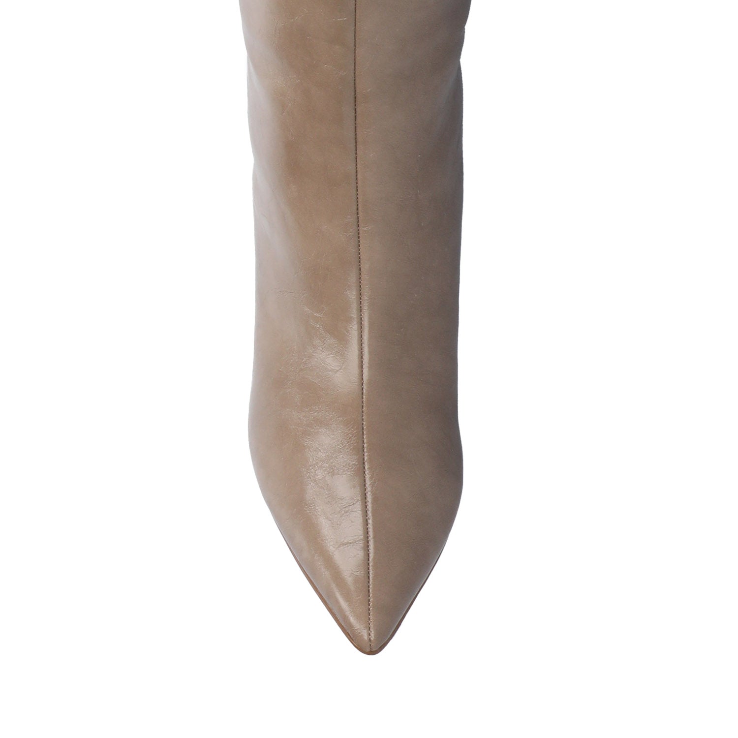 Journee REHELA KNEE HIGH BOOTS IN VEGAN LEATHER - Taupe Patent