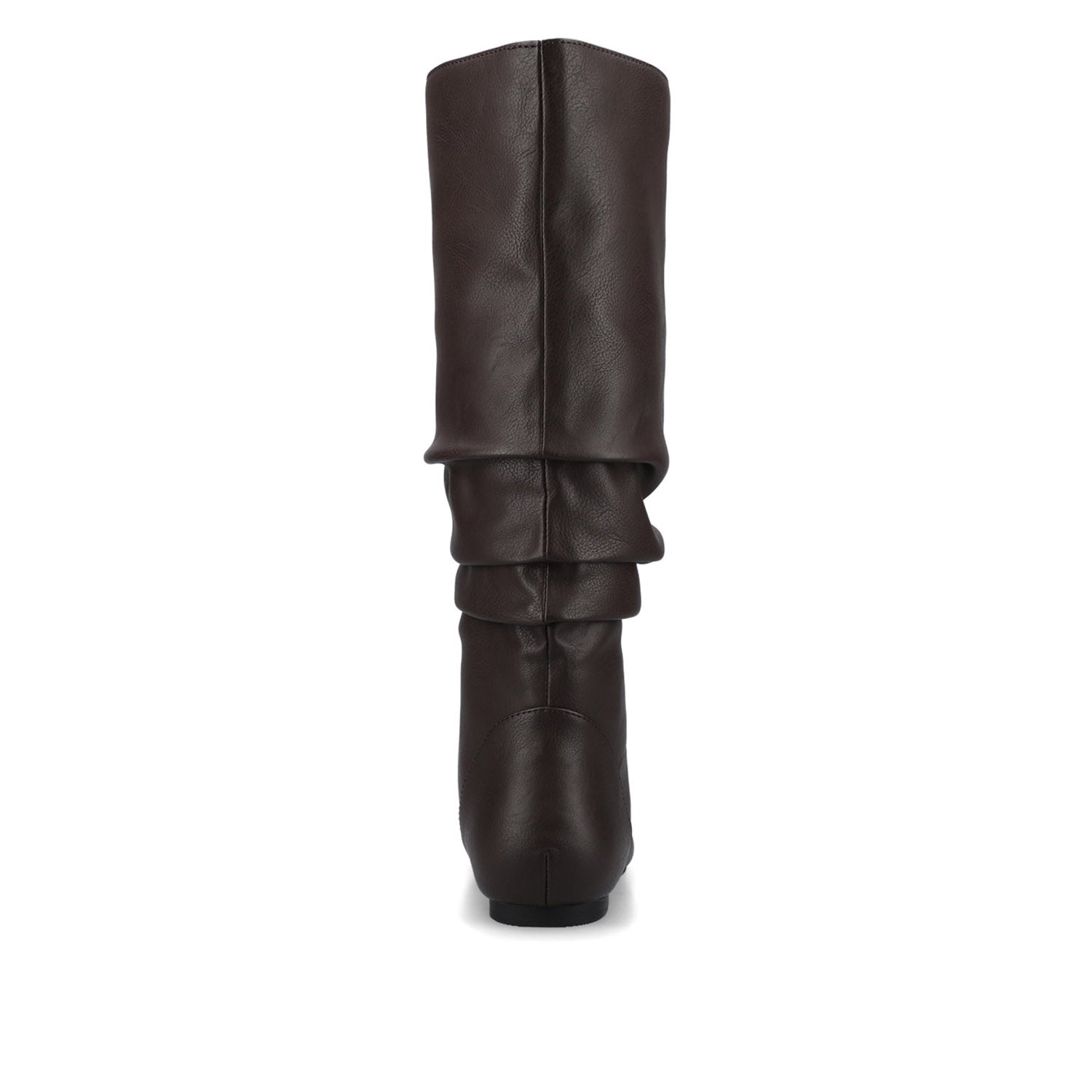 Journee JAYNE KNEE HIGH BOOTS IN VEGAN LEATHER - Brown Faux Suede