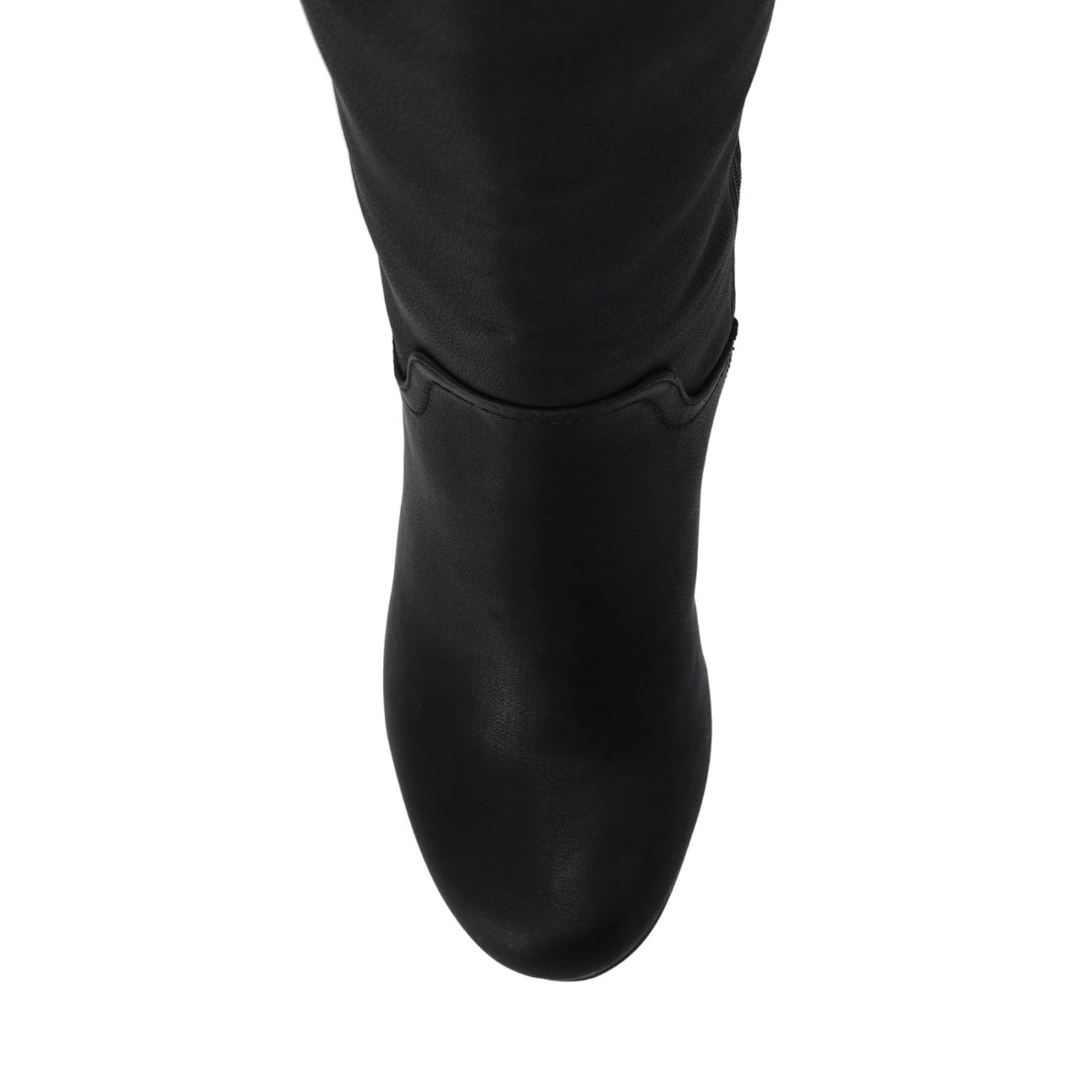 Journee LANGLY KNEE-HIGH BOOTS IN VEGAN LEATHER - Black