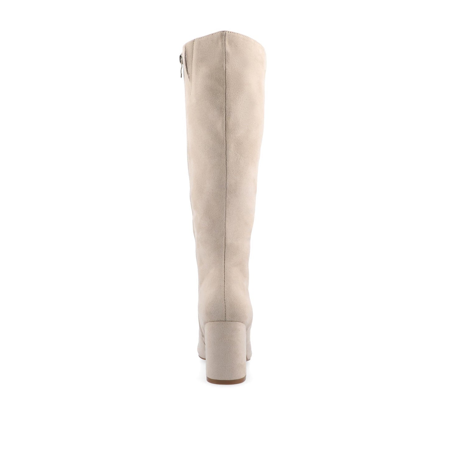 Journee AMEYLIA KNEE-HIGH BOOTS - Bone Faux Suede