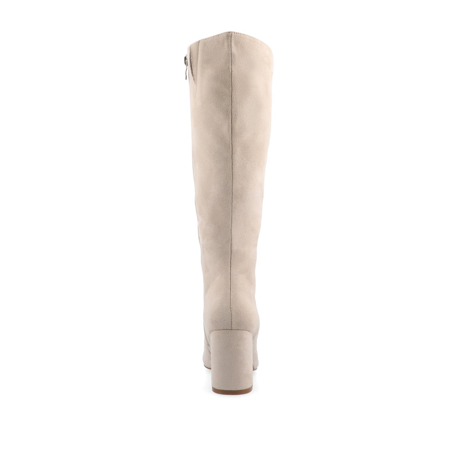 Journee AMEYLIA KNEE-HIGH BOOTS - Bone Faux Suede