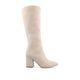 Bone Faux Suede