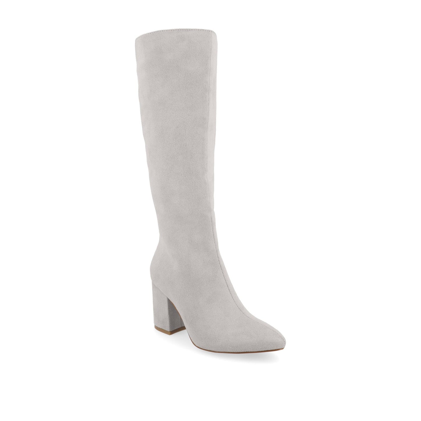 Journee AMEYLIA KNEE-HIGH BOOTS - Grey Faux Suede