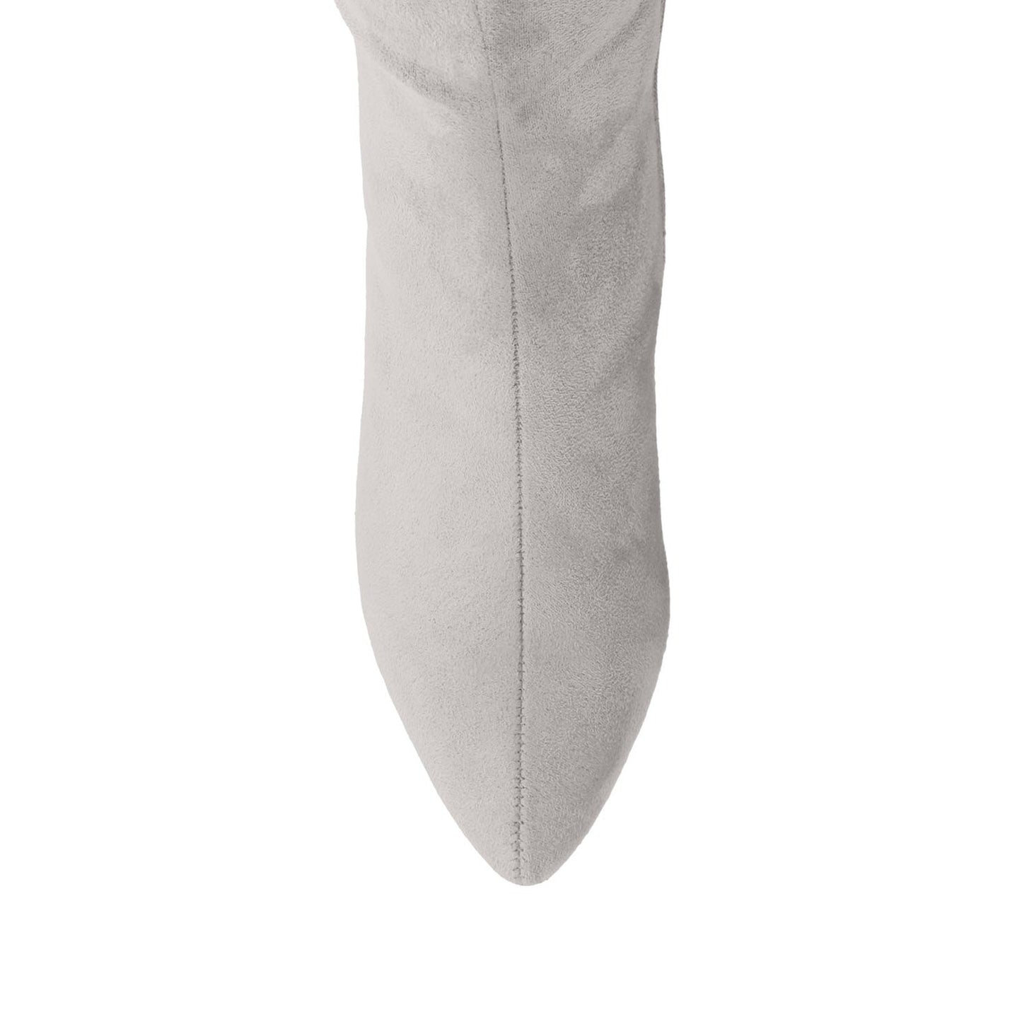 Journee AMEYLIA KNEE-HIGH BOOTS - Grey Faux Suede