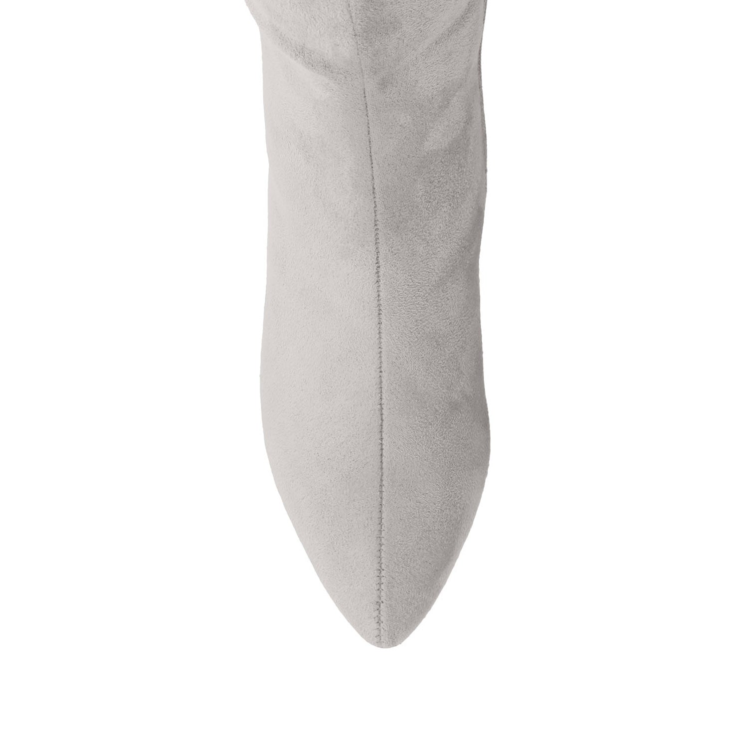 Journee AMEYLIA KNEE-HIGH BOOTS - Grey Faux Suede