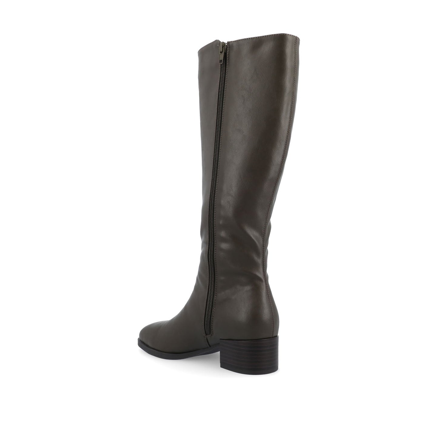 Journee DEVRI KNEE HIGH BOOTS IN VEGAN LEATHER - Olive