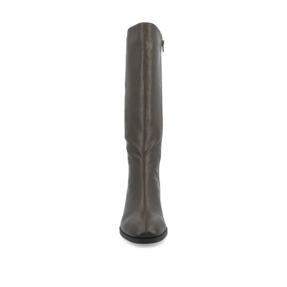 Journee DEVRI KNEE HIGH BOOTS IN VEGAN LEATHER - Olive