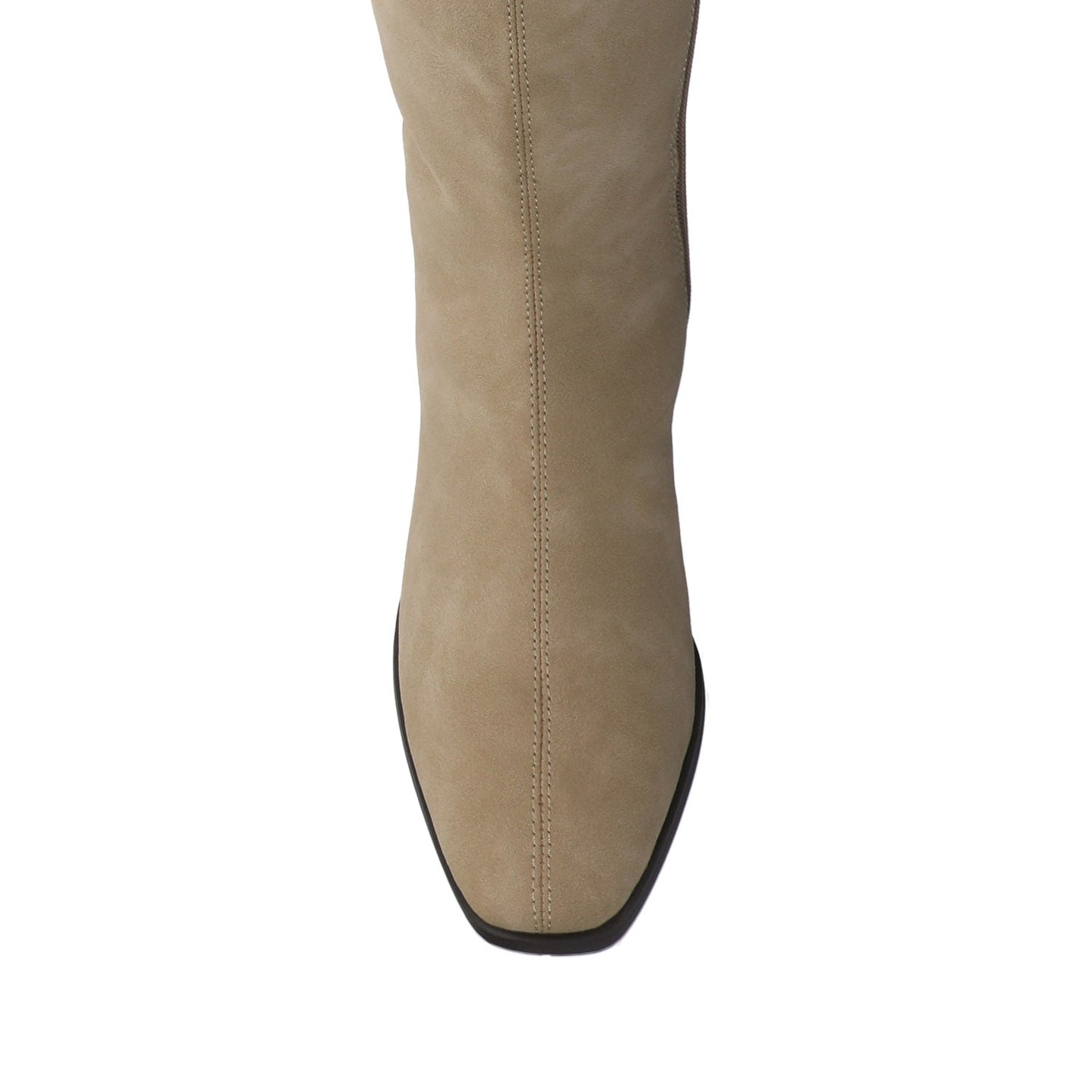 Journee DEVRI KNEE HIGH BOOTS IN VEGAN LEATHER - Greige