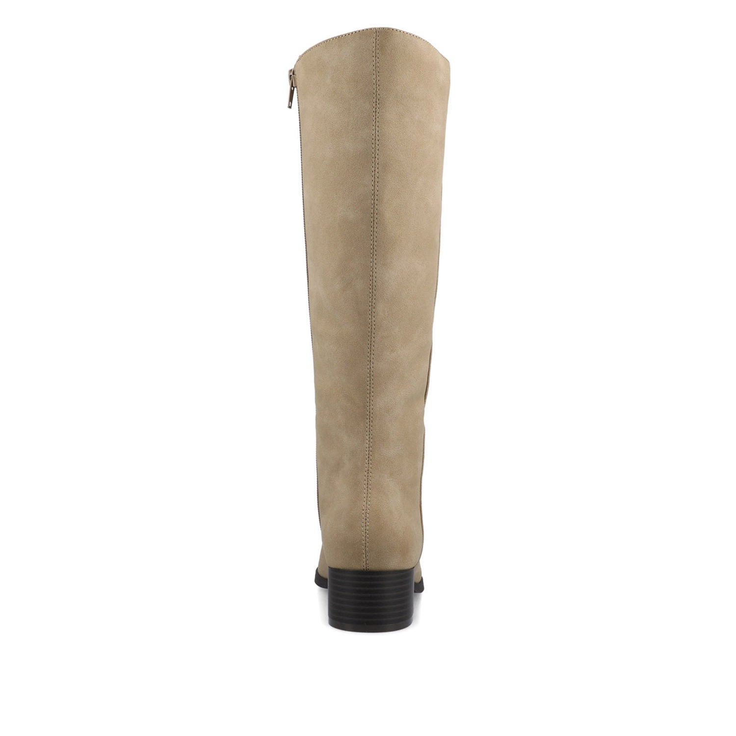 Journee DEVRI KNEE HIGH BOOTS IN VEGAN LEATHER - Greige