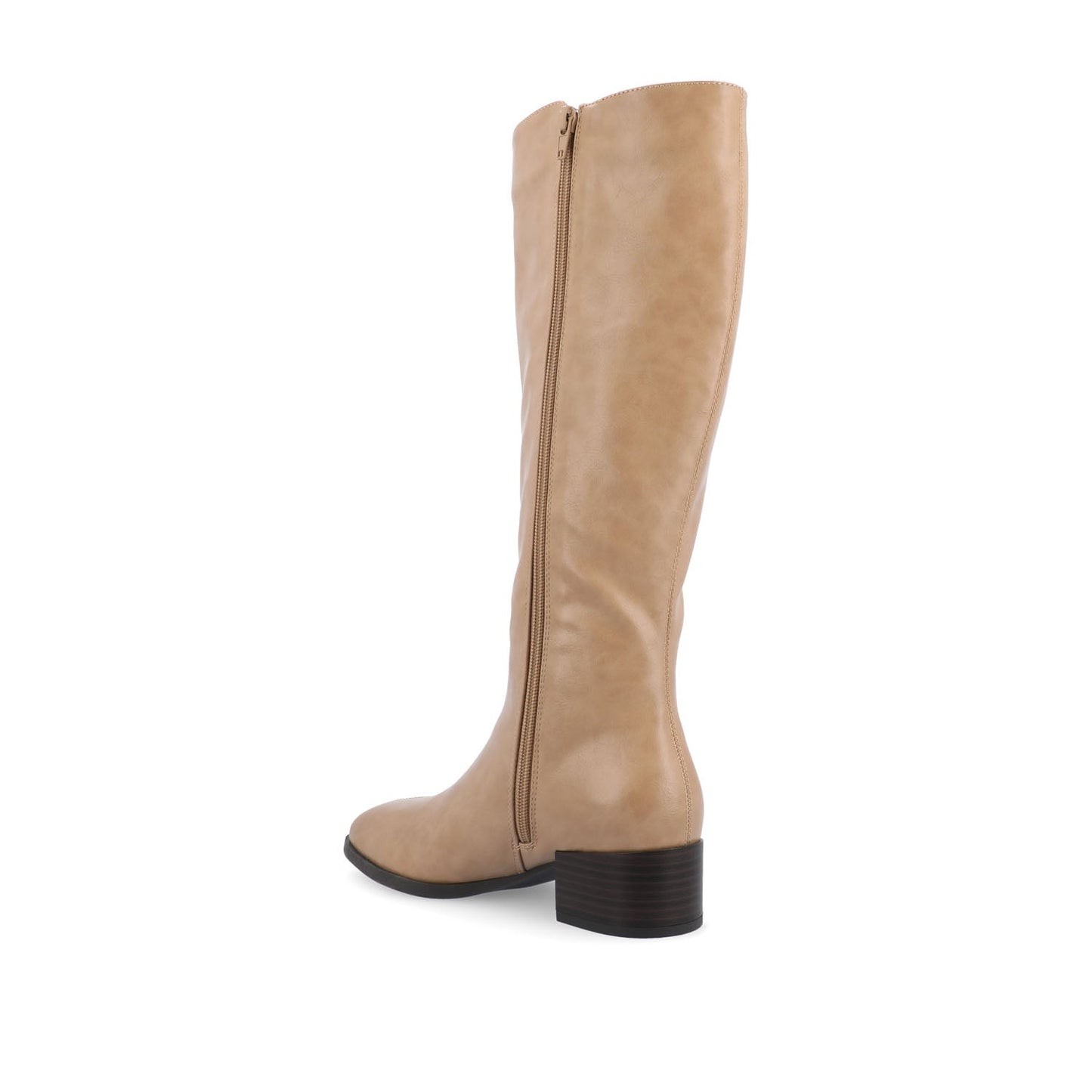 Journee DEVRI KNEE HIGH BOOTS IN VEGAN LEATHER - Tan