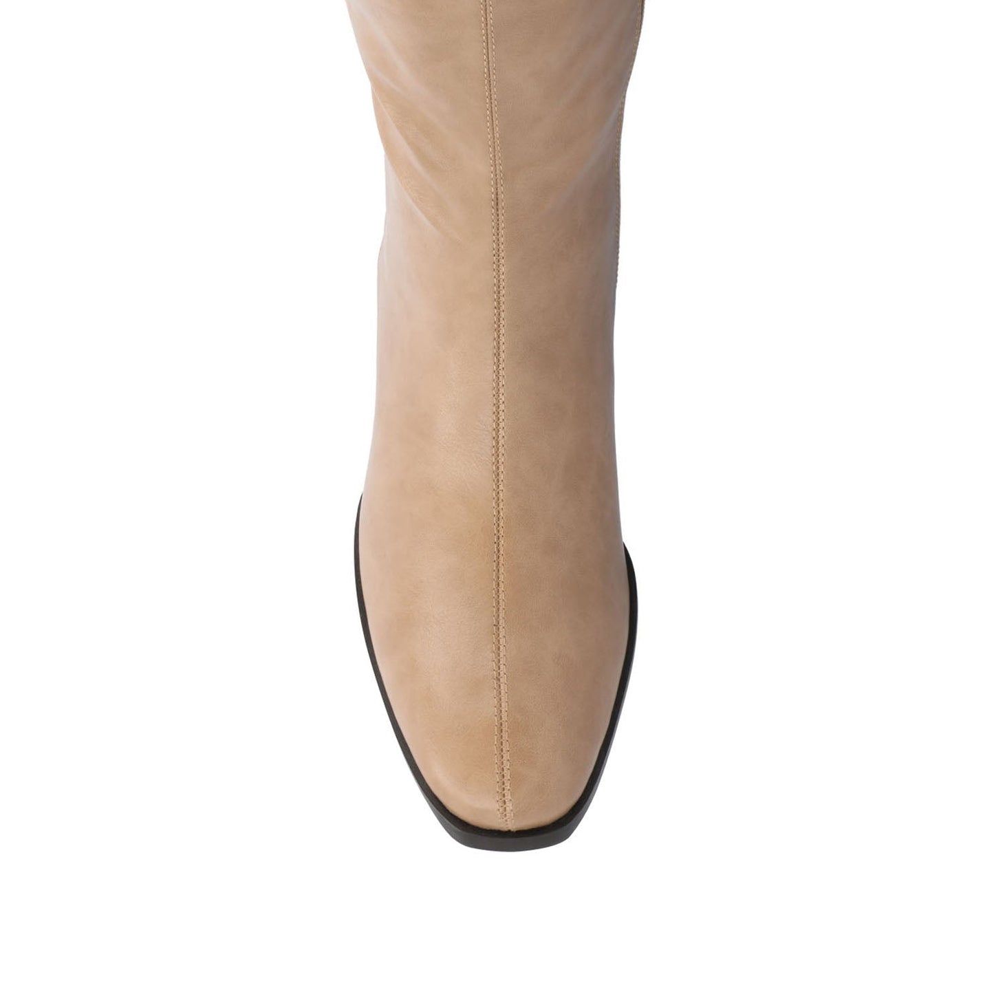 Journee DEVRI KNEE HIGH BOOTS IN VEGAN LEATHER - Tan