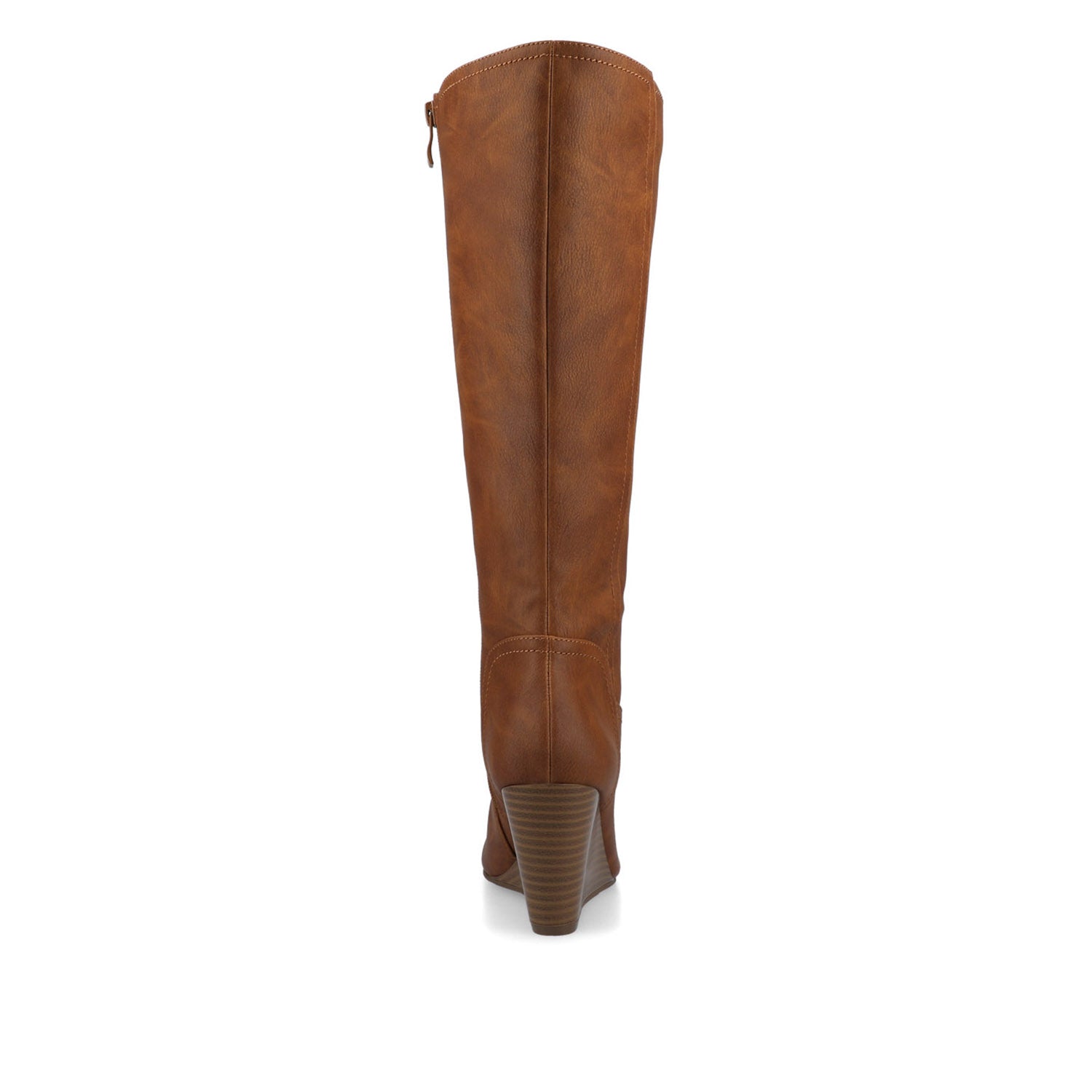 Journee LANGLY KNEE-HIGH BOOTS IN VEGAN LEATHER - Brown