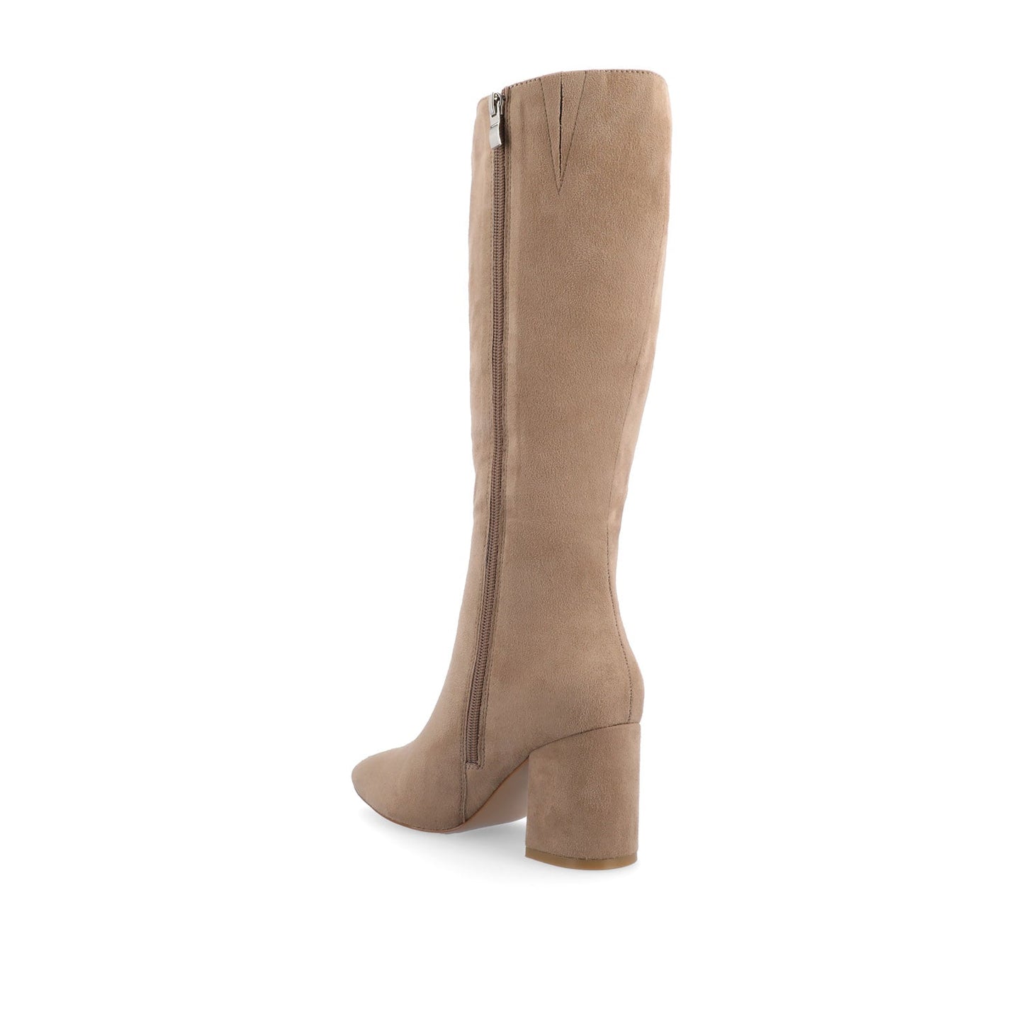 Journee AMEYLIA KNEE-HIGH BOOTS - Beige Faux Suede