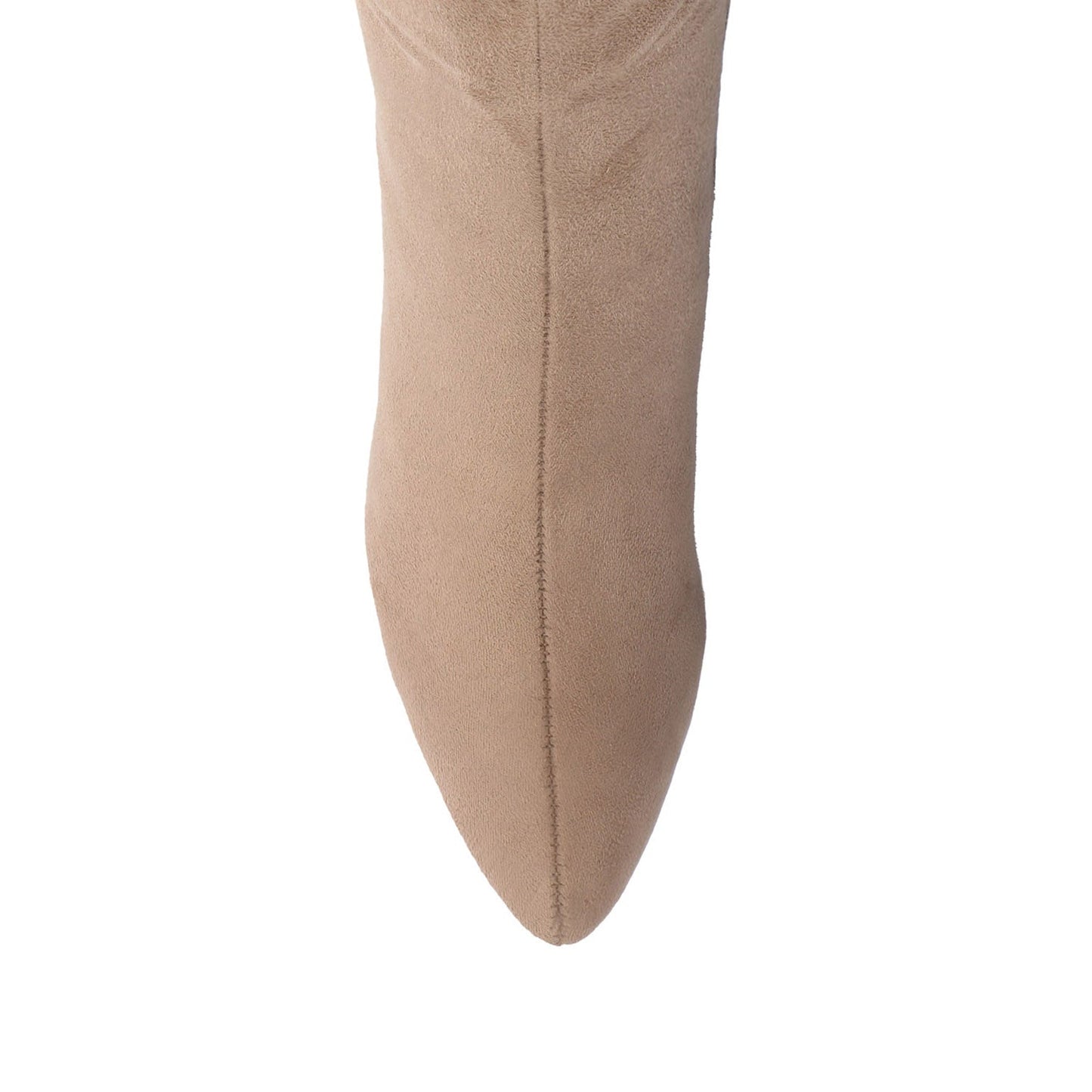 Journee AMEYLIA KNEE-HIGH BOOTS - Beige Faux Suede
