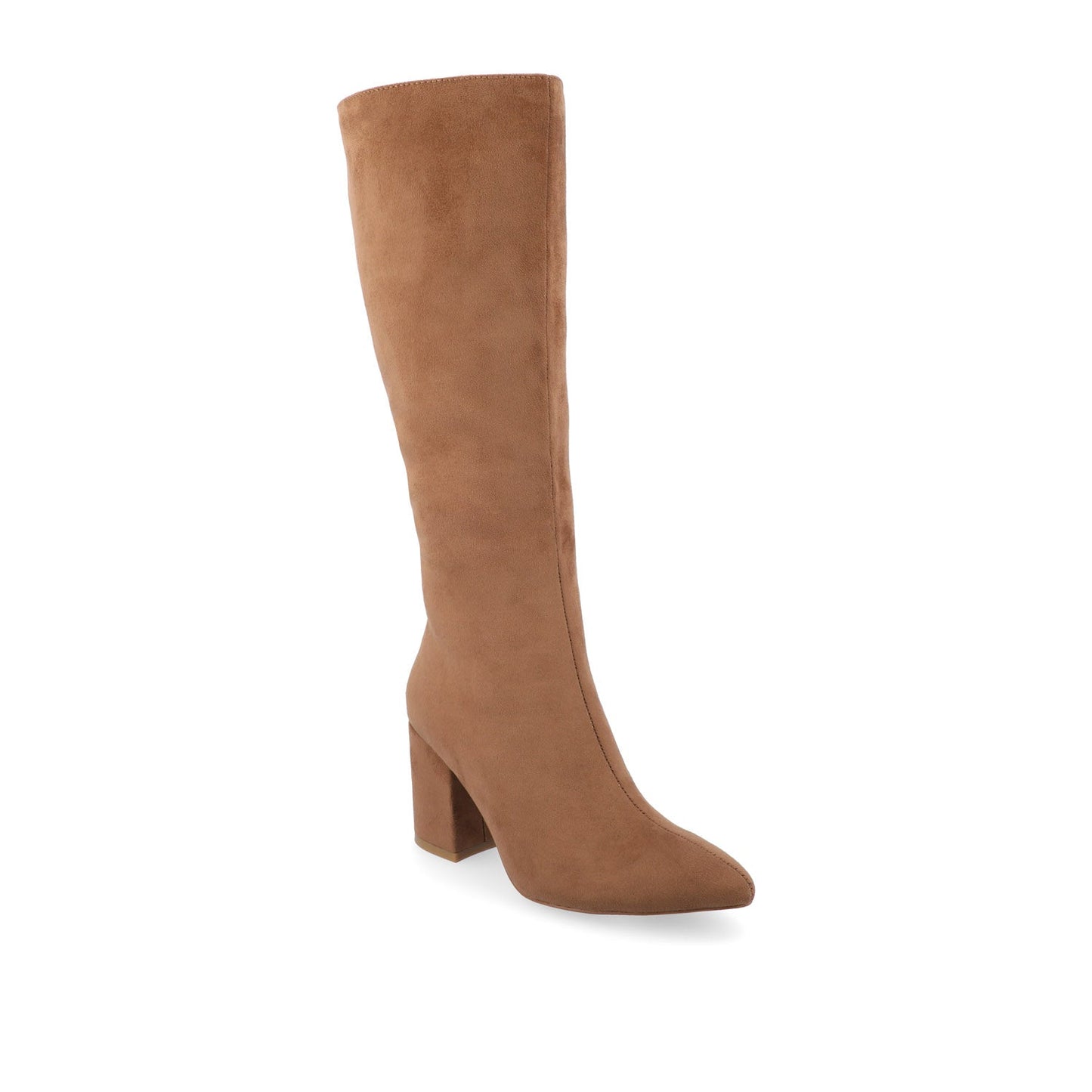 Journee AMEYLIA KNEE-HIGH BOOTS - Tan Faux Suede